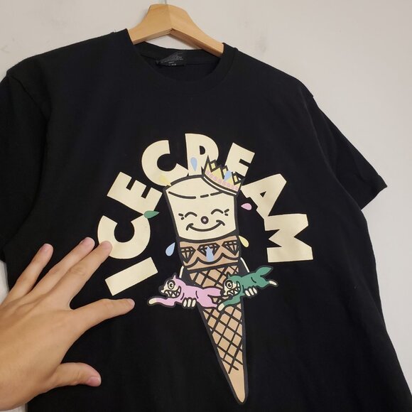 Y2k Billionaire Boys Club Icecream graphic shirt black size M - Picture 3 of 6